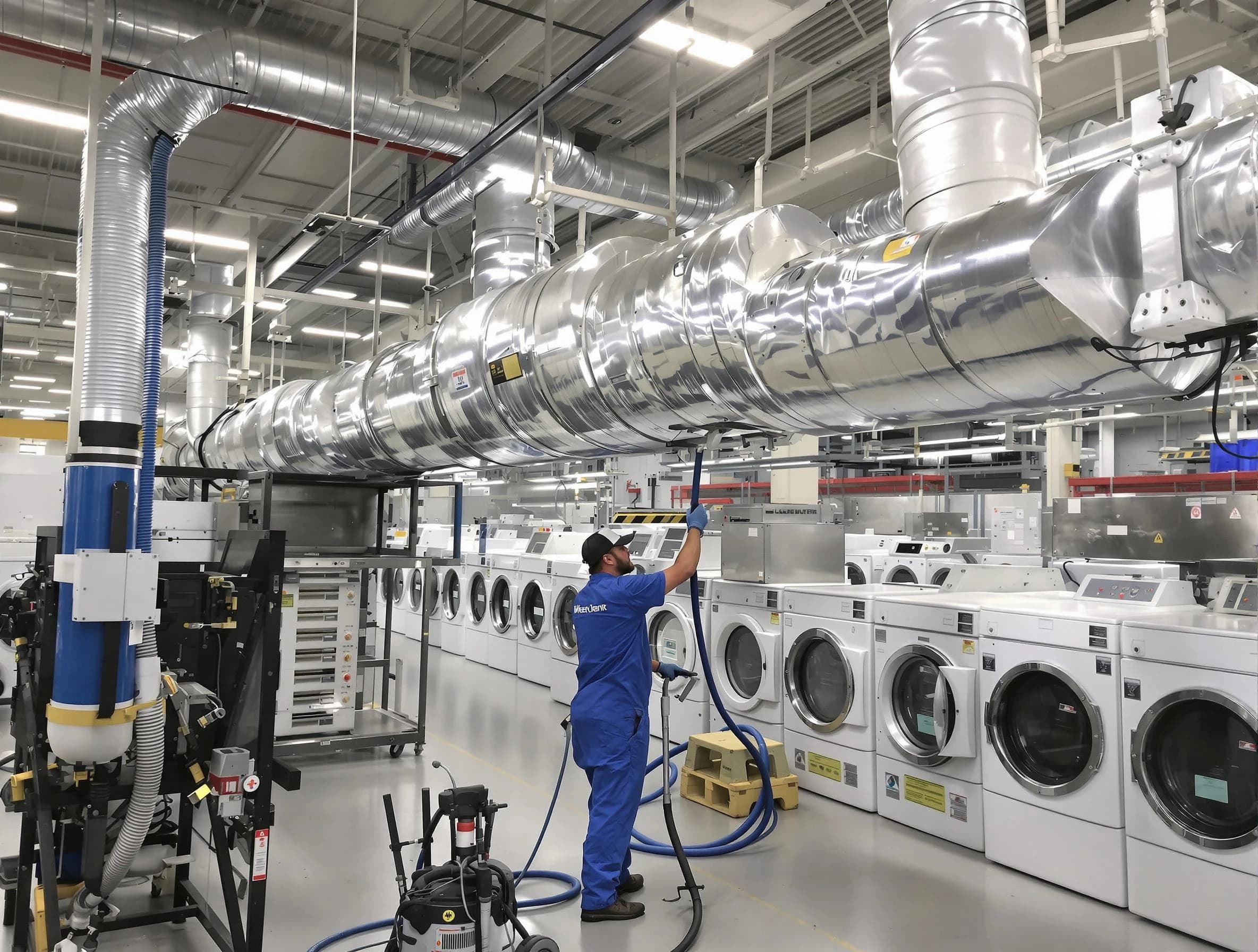 Centennial Dryer Vent Cleaning team performing heavy-duty industrial dryer vent cleaning in Centennial