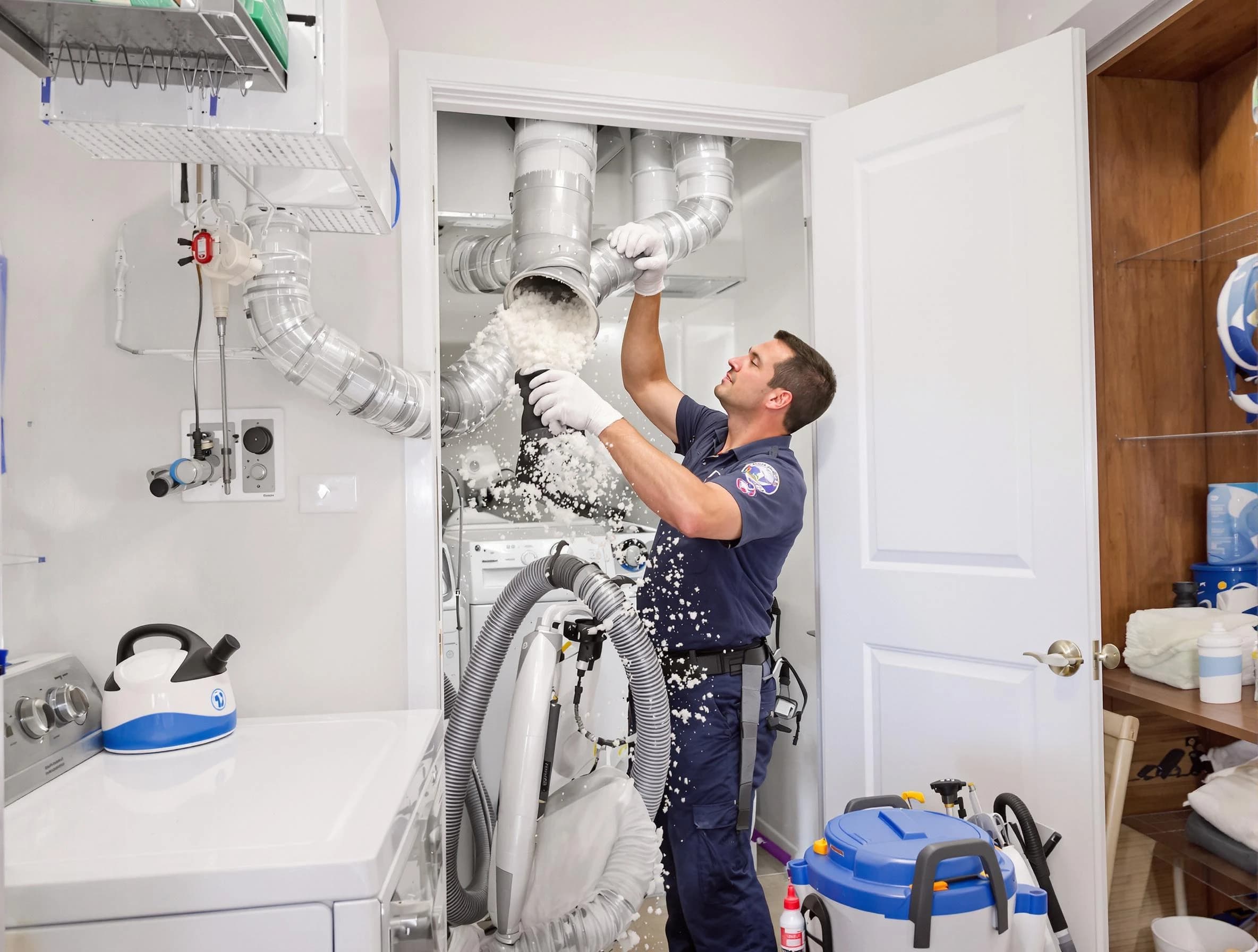 Centennial Dryer Vent Cleaning technician delivering thorough residential dryer vent cleaning service in Centennial